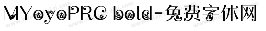 MYoyoPRC bold字体转换